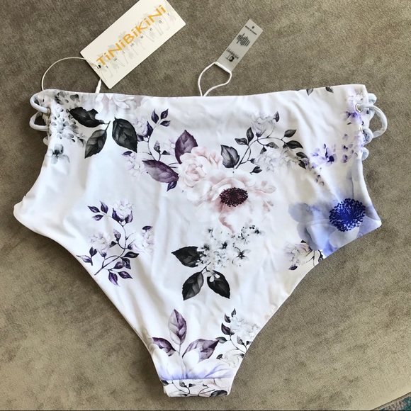 Floral/Pastel Reversible TiniBikini Swimsuit - Picture 9 of 16